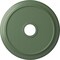 Ekena Millwork Crendon Ceiling Medallion (Canopies up to 4 3/8"), 24 1/8"OD x 4 3/8"ID x 2 1/4"P, Athenian Green CM24CRAGF - alternate 1